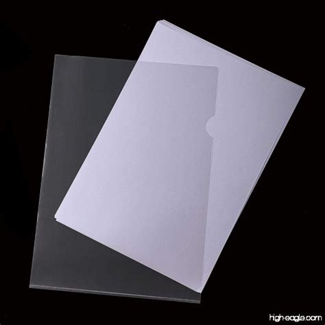 L Type Clear Document Folder 20 Per Pack Plastic Folder Copy Safe