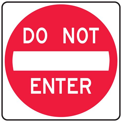 No Enter Sign Federal Mutcd R5 1 Reflective Street Signs