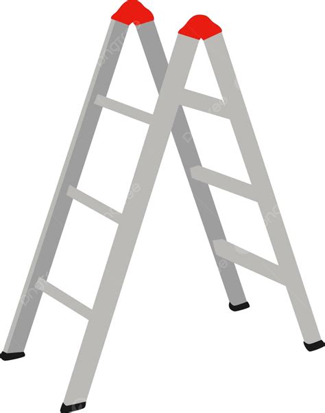 Folding Ladderillustrationvector On White Background Business Steel
