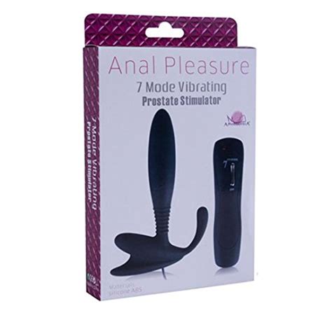 transer male prostate stimulation massager silicone 7 speed vibrator beginner massager black