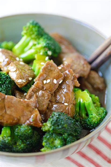 Mix together the stir fry sauce: Beef and Broccoli (Authentic Chinese at Home) - Rasa Malaysia