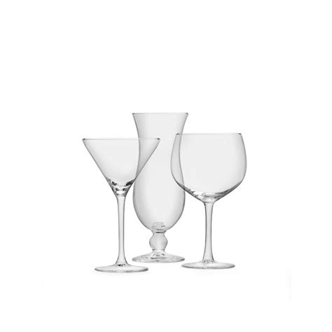 Buy Royal Leerdam Cocktail Collection 12pc Glass Set 4 Martini 4 Hurricane 4 Gin Mydeal