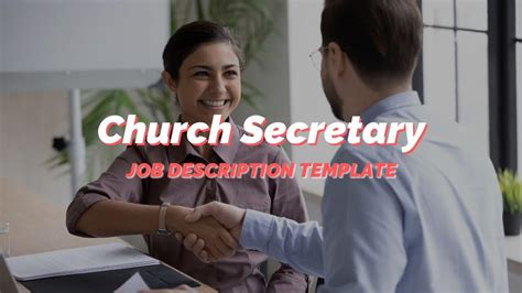 a complete church secretary job description template for your church