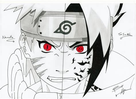 Naruto Vs Sasuke Drawings Face Hot Sex Picture