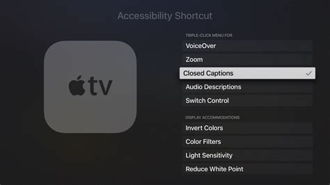 How To Turn Off Closed Caption Apple Tv - Quickly toggling Apple TV Closed Captioning on and off