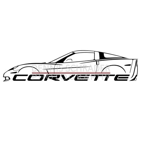 Car svg eps png jpg C6 Corvette svg Chevy SVG Illustration Car | Etsy