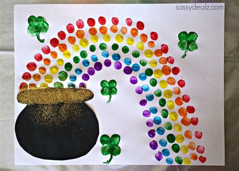Golden morn and fried plantain. Fingerprint Rainbow Pot Of Gold Craft For St. Patrick's Day Pictures, Photos, and Images for ...