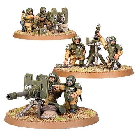 Cadian Heavy Weapon Squad Warhammer 40k Figurer