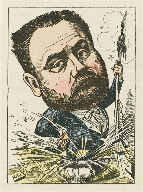 Emile Zola French Novelist A Satirical Drawing By Mary Evans Picture