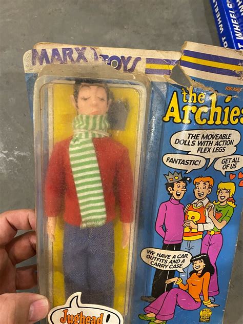 The Archies Jughead Dollaction Figure Original Card Marx 1975 Agrohortipbacid