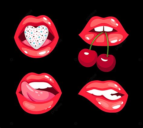 Sensual Kiss Vector Hd Images Sensual Kisses Set Kiss Vector And