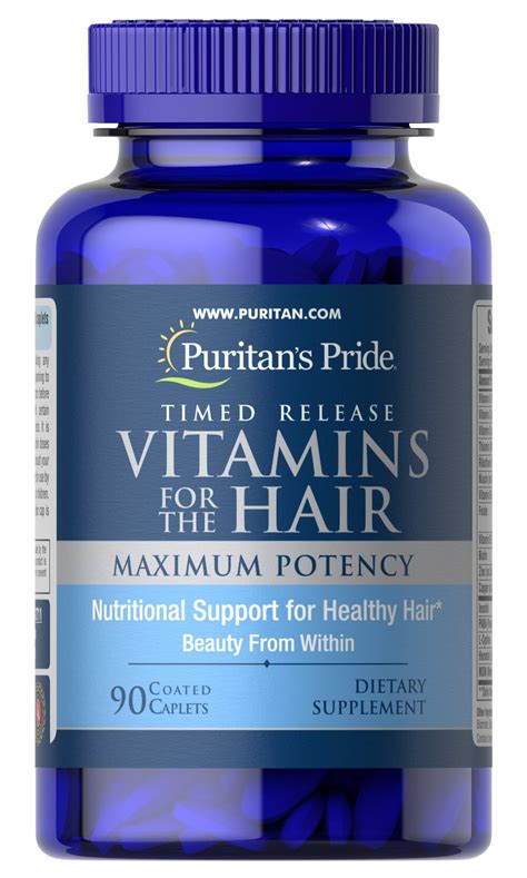 Vitamins For The Hair Timed Release 90 Caplets Beauty Supplements