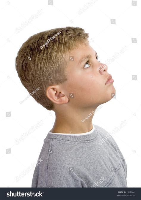 Side Profile Young Boy Looking Up Stock Photo 1817144 Shutterstock