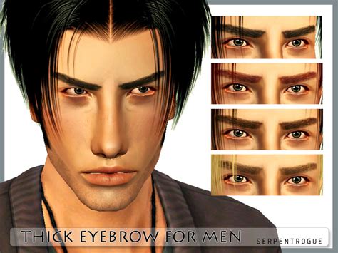 The Sims Resource Thick Eyebrow For Men