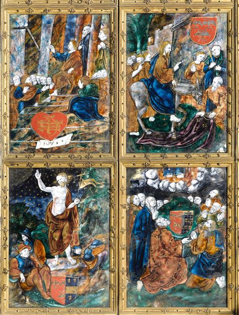 Triptych Depicting Scenes From The Life And Passion Of Christ Master