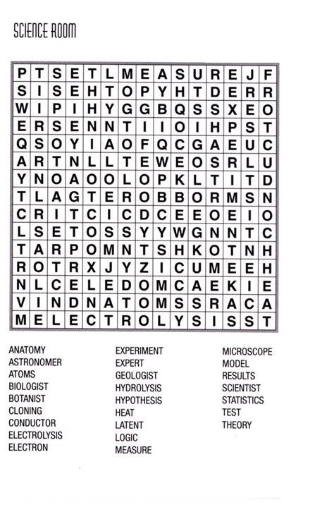 Space Word Search Page Coloring Sheets