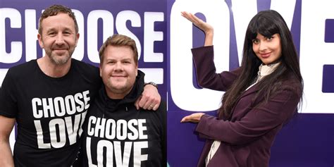 James Corden Jameela Jamil More Step Out For Choose Love Launch In La Chris O Dowd