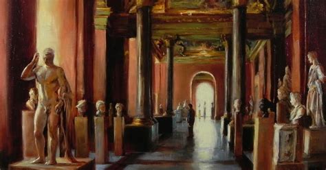 Jonelle Summerfield Oil Paintings Statues At The Louvre