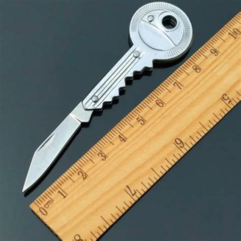 Mini Key Knife Fold Key Pocket Knife Key Chain Knife Peeler Portable
