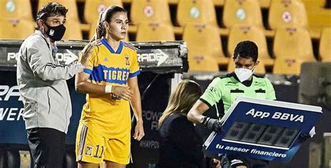 Tigres Femenil Nayeli Rangel volvió a las canchas tras casi un año de
