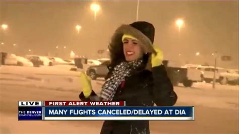 Funny Reporter Bloopers Out In The Snow Youtube