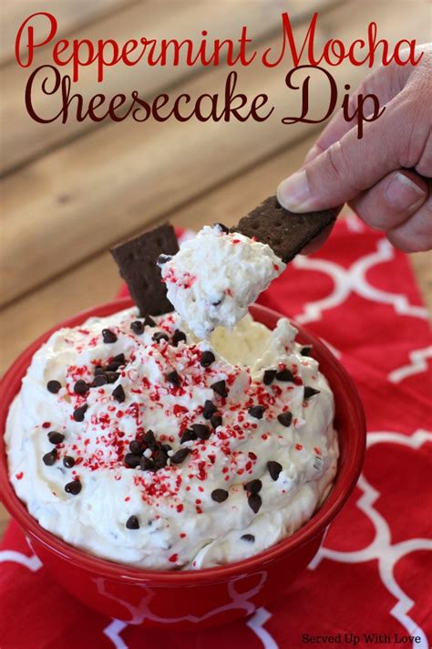 Served Up With Love Peppermint Mocha Cheesecake Dip