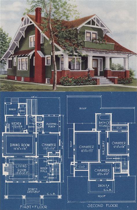1921 American Homes Beautiful Bungalow Style House Craftsman Style