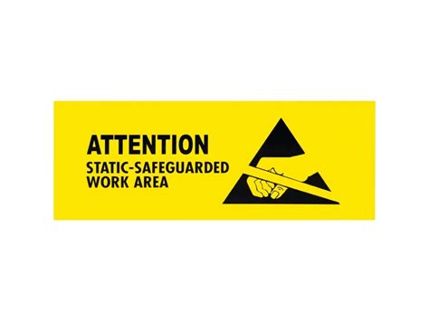 Scs Esdsign4x10 Esd Awareness Sign Rs 471 4in X 10in Tequipment
