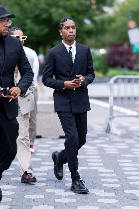 A AP Rocky Paired A Suit With Pearls GQ