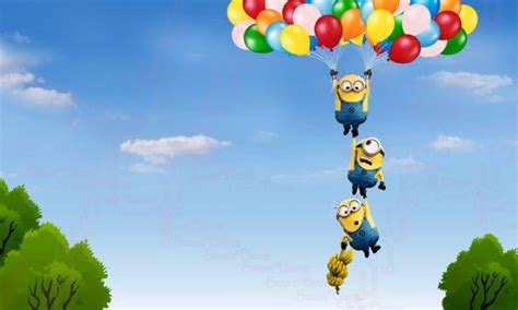 Minions Hanging Printable Backdrop 3ftx5ft Digital File