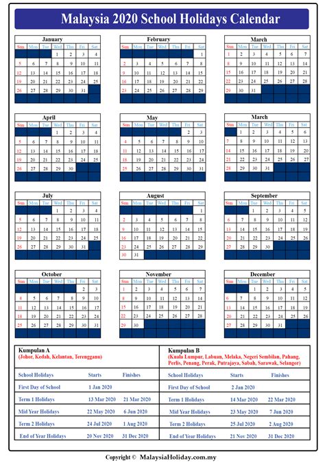 Observed dates for national public holidays and regional anniversary days. Government School Holiday 2020 Malaysia | Anexa Wild