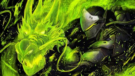 Genji Dragon Overwatch 4k 85 Wallpaper Pc Desktop