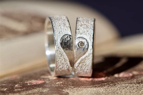 Wedding Rings Handmade With White Gold And Brilliant Mi Corazon