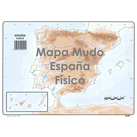 Mapa Fisico De Espana Mudo En Color ️ Chisames