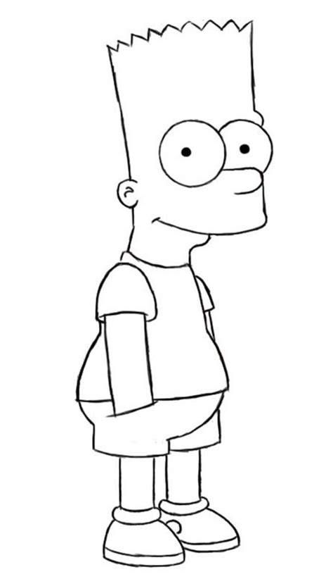 27 Desenhos Do Bart Simpsons Para Imprimir E Colorir Pintar