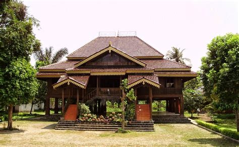 Material utama yang digunakan untuk membangun rumah ini. Sejarah Rumah Adat Lampung