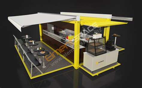 Shipping container commercial complex is organized like a medieval village, with a dense web of narrow alleys, low buildings, high walkways and bridges connecting all levels. 20ft pop-up container restaurant | Pop-Up container coffee ...