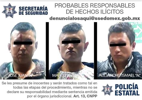 Detienen A 3 Implicados En Secuestro En Toluca