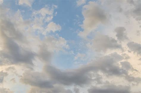 Sky With Clouds At Different Times Of The Day Stock Photo Image Of