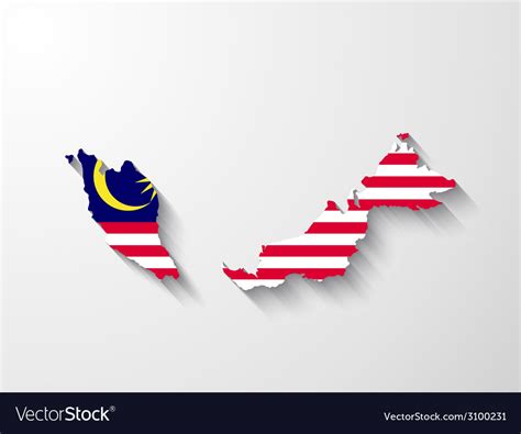 Outline Simple Map Of Malaysia 3087853 Vector Art At
