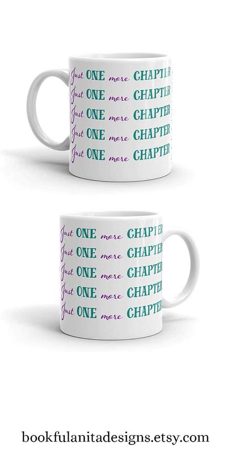 just one more chapter bookish mug mugs handmade ts glassware