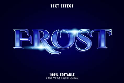 Ice Winter Frost Editable Text Effect Graphic By Didik12 · Creative Fabrica
