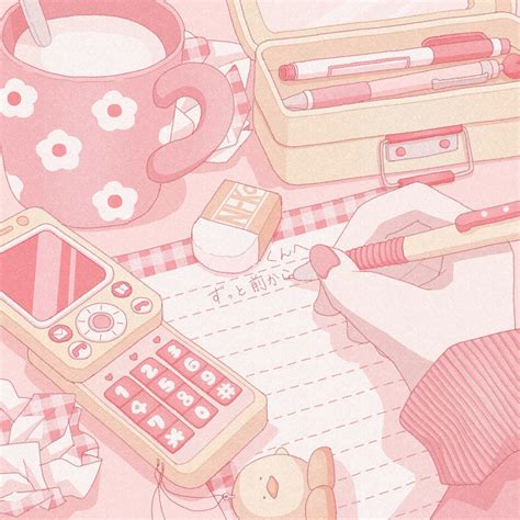 Desktop Wallpaper Soft Aesthetic Pink Anime Background Pink Aesthetic