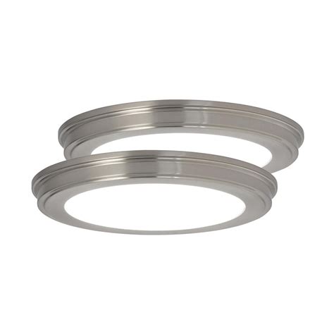 Maybe you would like to learn more about one of these? Commercial Electric 13 in. Brushed Nickel Color Changing ...