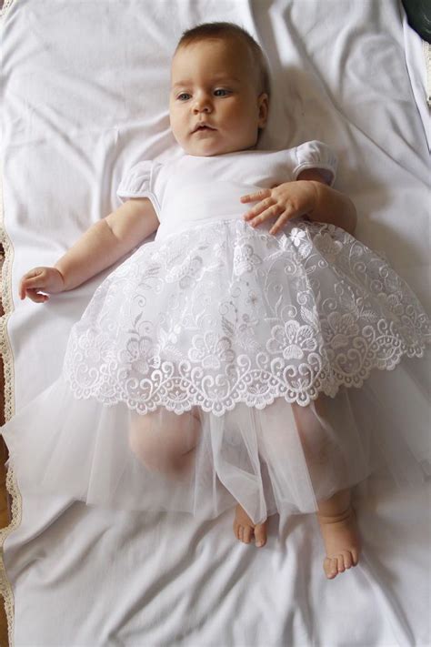 Details About Baby Girl Baptism Dress Christening Gown Newborn Cotton