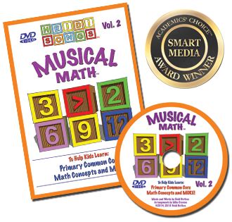 Musical Math Vol. 2 Animated DVD | Math, Math facts, Math ...