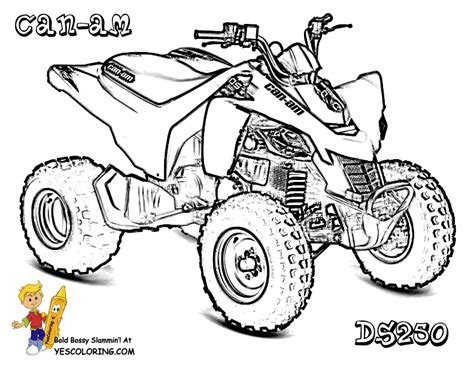 Quad Bike Coloring Pages - Coloring Home