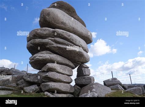 The Towering Granite Rock Stack The Cheesewring Left By Glacial Action