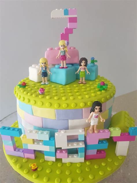 Lego Birthday Cake For Lego Friends Party