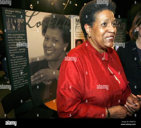 myrlie evers williams widow of civil rights leader medgar evers greets with people as she